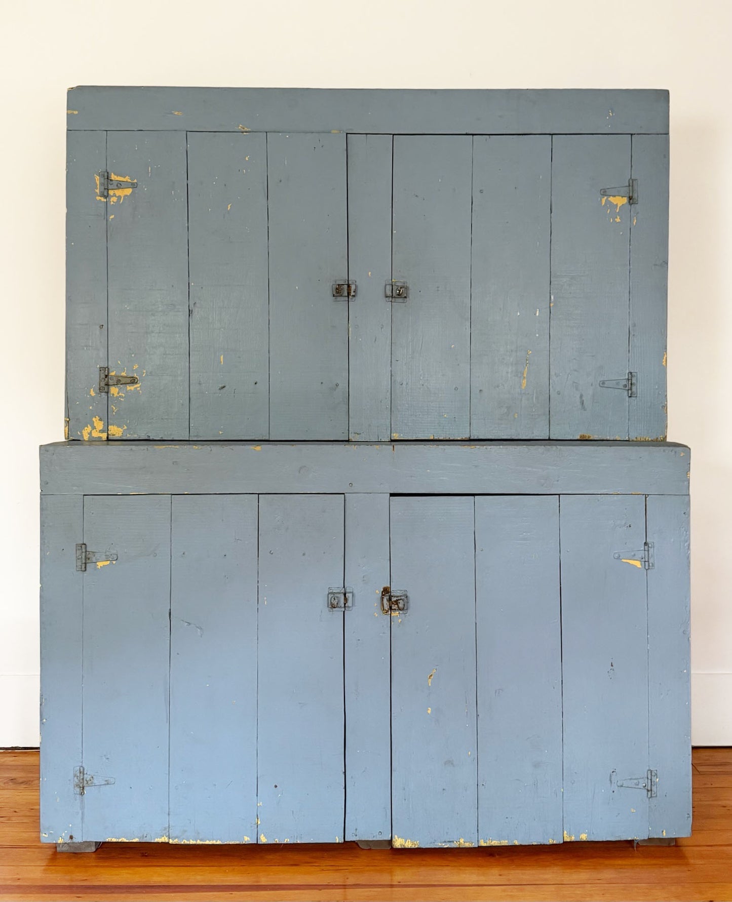 Primitive Step-Back Cupboard - 19th Century Maine