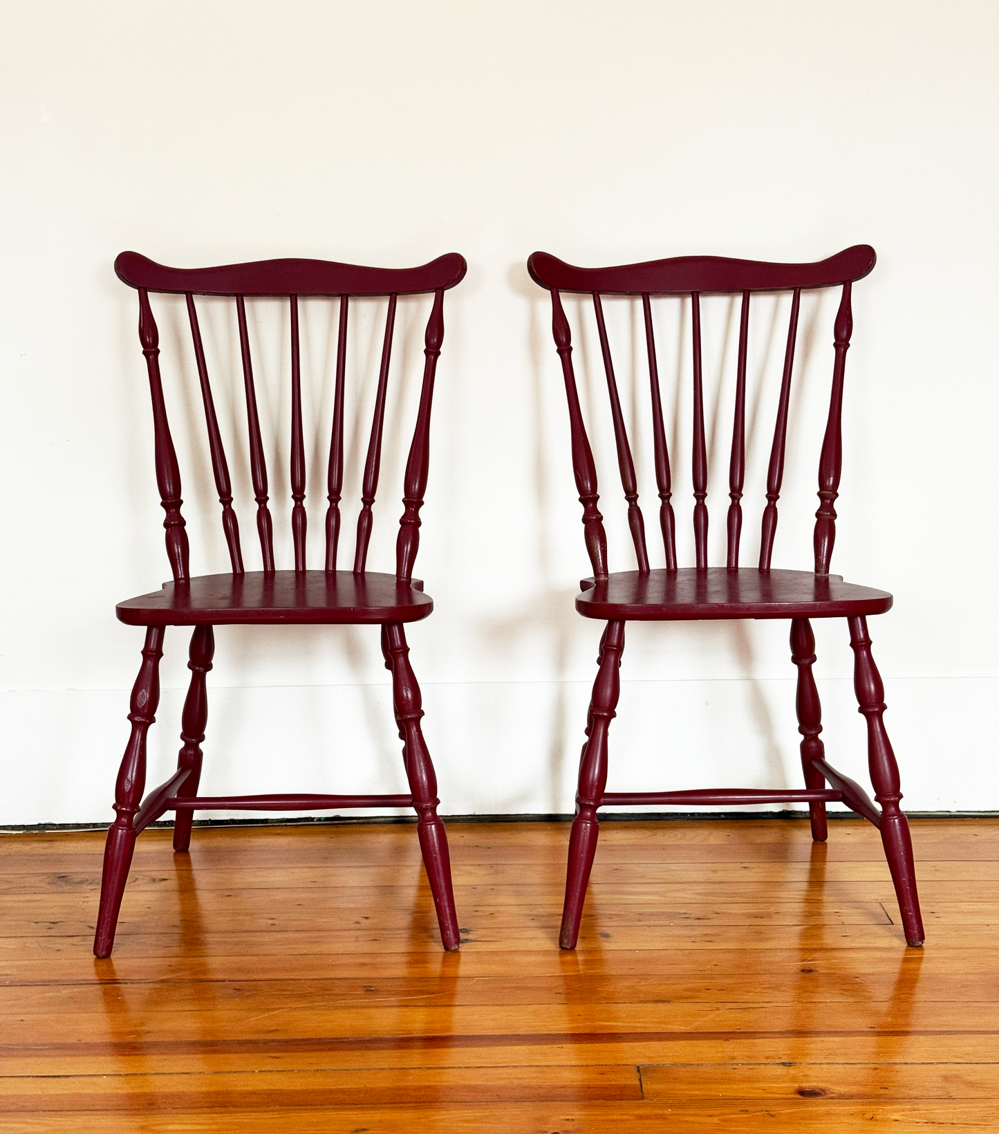S. Bent & Brothers Windsor-Style Chairs - Set of 2 - Circa 1867