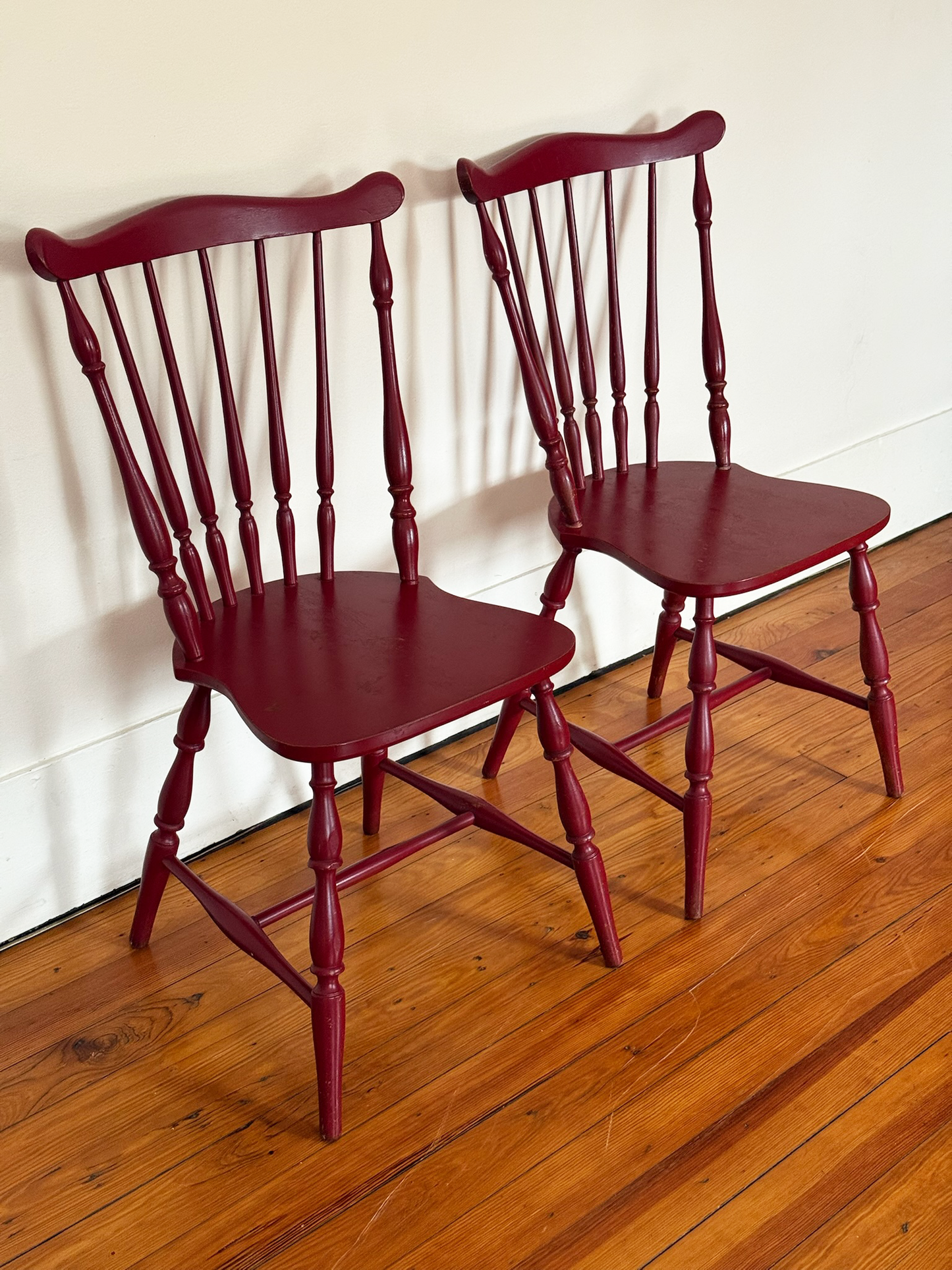 S. Bent & Brothers Windsor-Style Chairs - Set of 2 - Circa 1867
