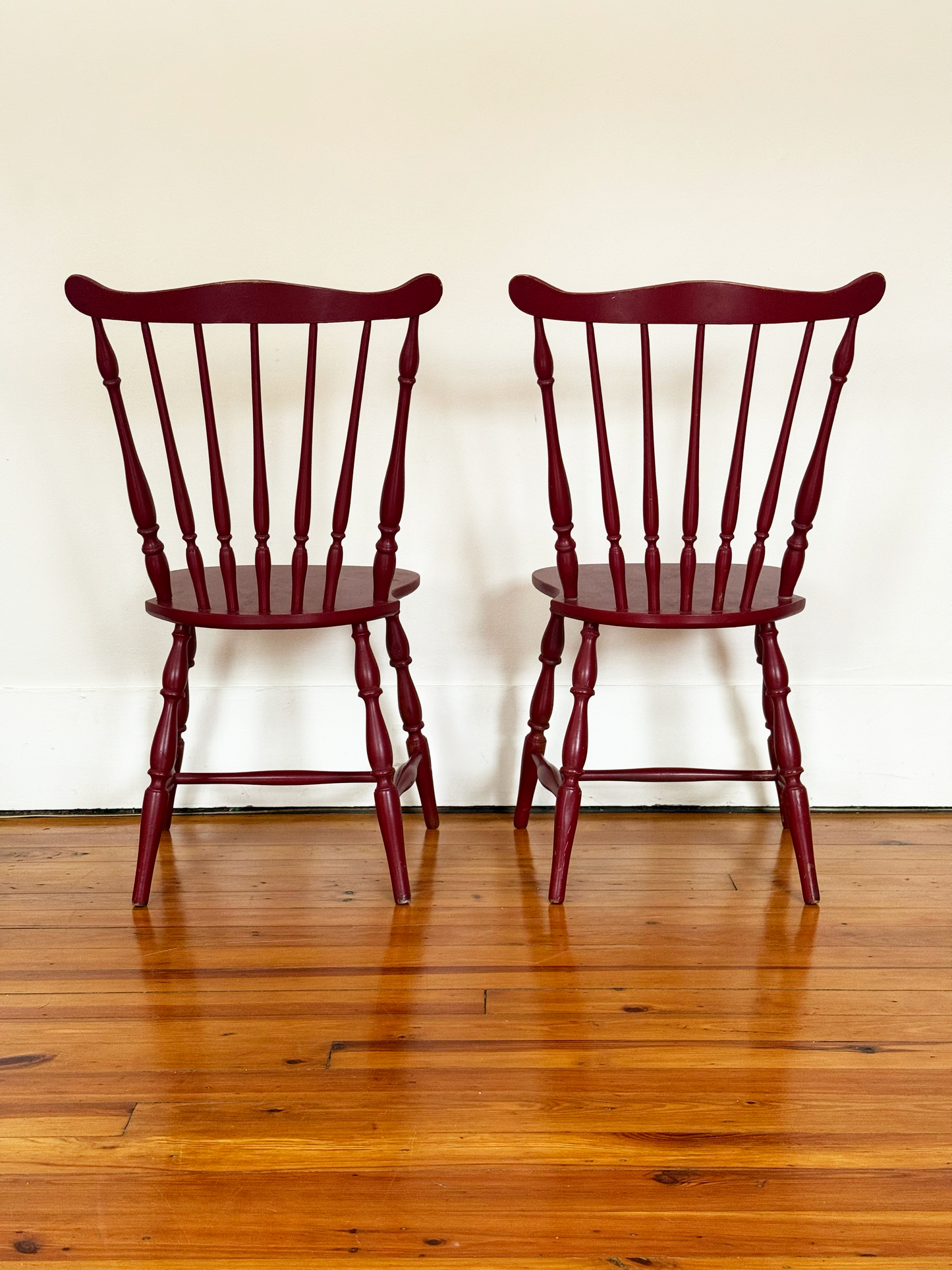S. Bent & Brothers Windsor-Style Chairs - Set of 2 - Circa 1867